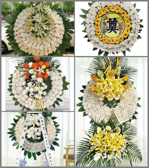 山东青岛平度市明村镇台头南村花圈速递